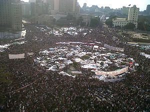 Tahrir Square during 8 February 2011